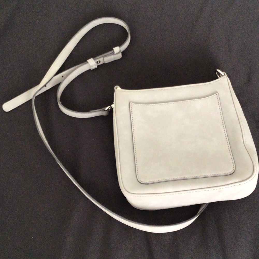 K. Carroll - Light Gray Vegan Leather Crossbody Bag